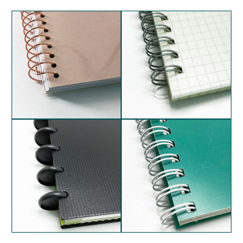 Quad ruled spiral notebook