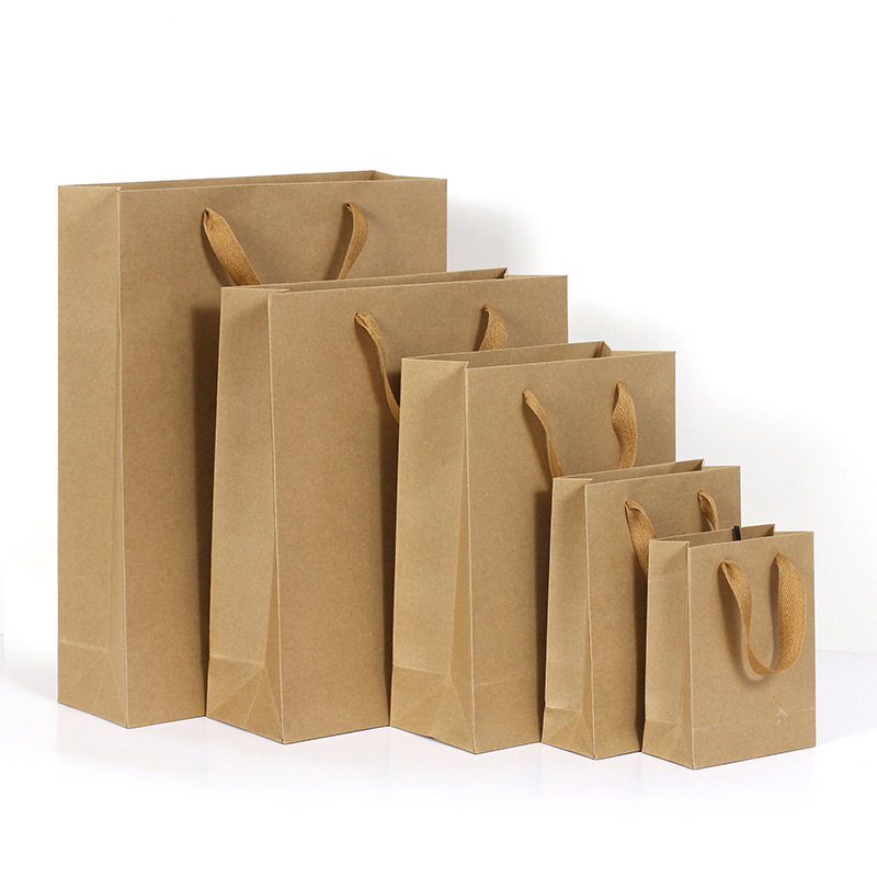 biodegradable custom logo kraft paper bag