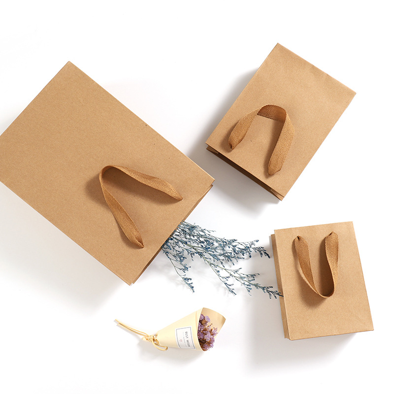 cheap small printed kraft paper bag