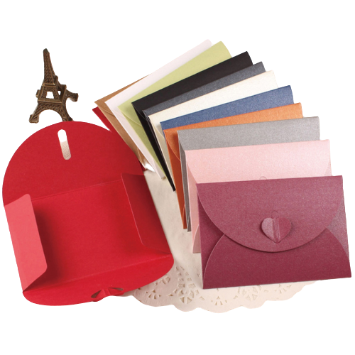 mini heart shape shipping paper envelope