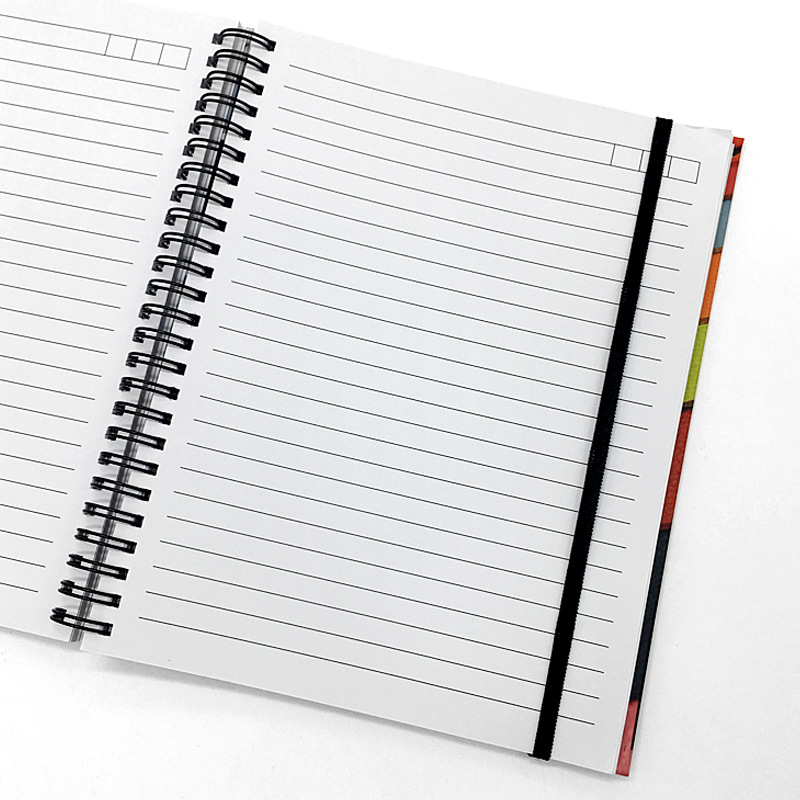 wide ruled spiral bound notebook